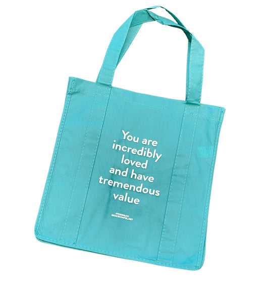 Teal #ForWilco Reusable Shopping Bags